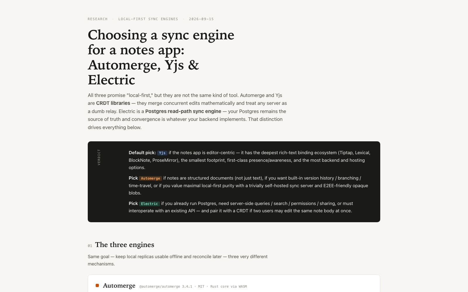 Sync Engines — generated output